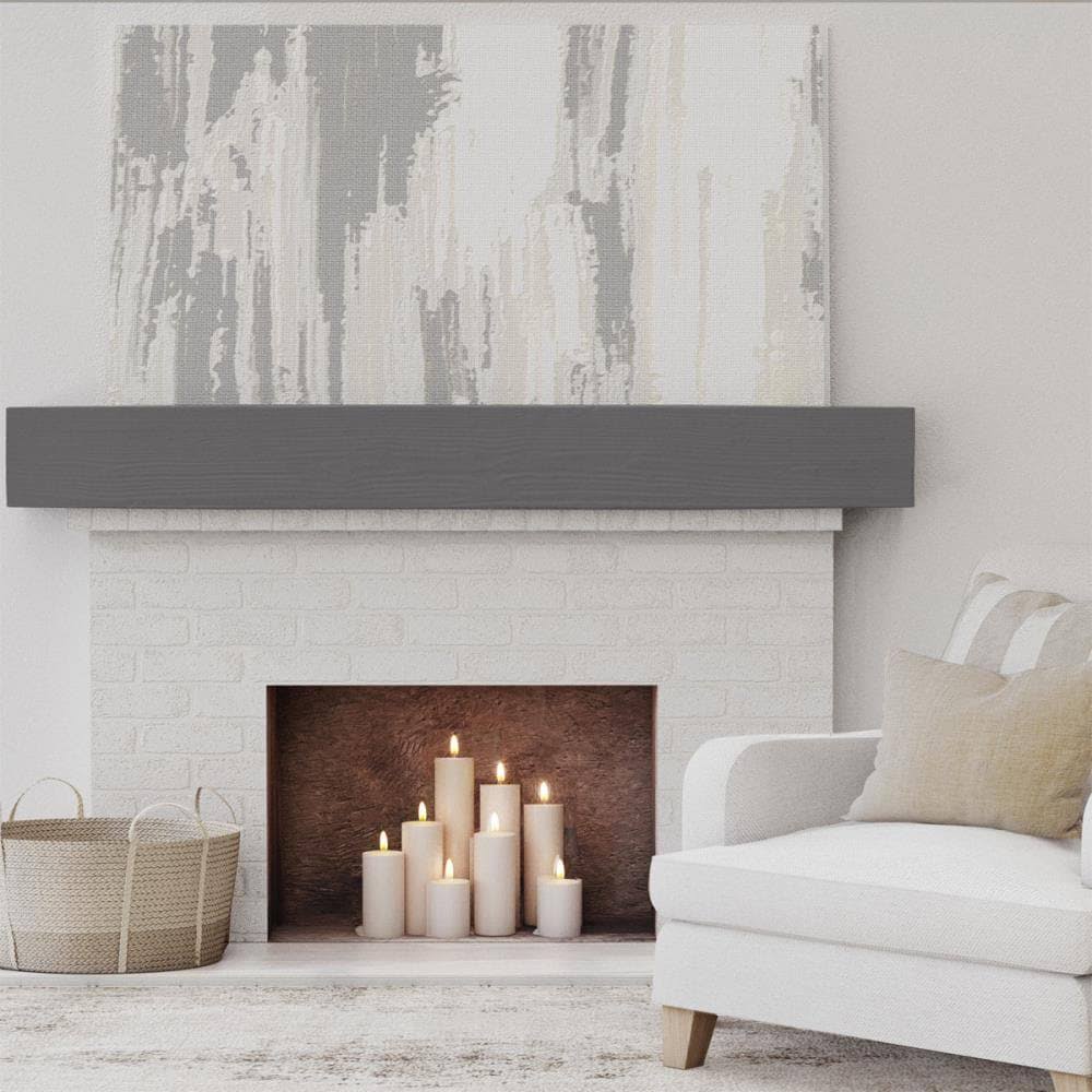 Sandblasted Faux Wood Fireplace Mantel X596712