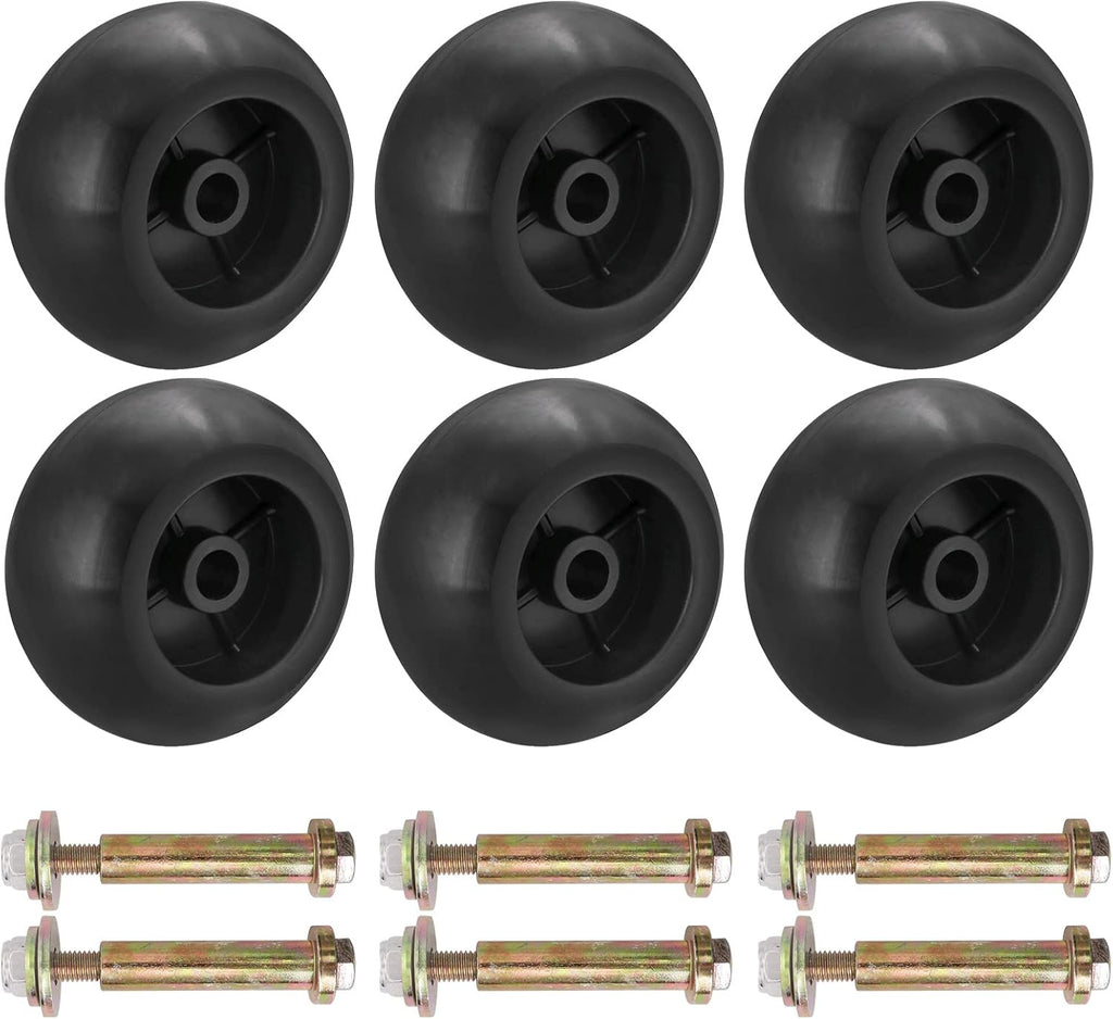 Mower Anti Scalp Deck Wheel Kit 5/8" Bore 5-2.75 Wheel Size Pack of 2 T32728