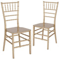 Gold Resin Chiavari Chairs (Set of 2) S5724
