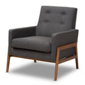 Charcoal Fabric Lounge Chair A144