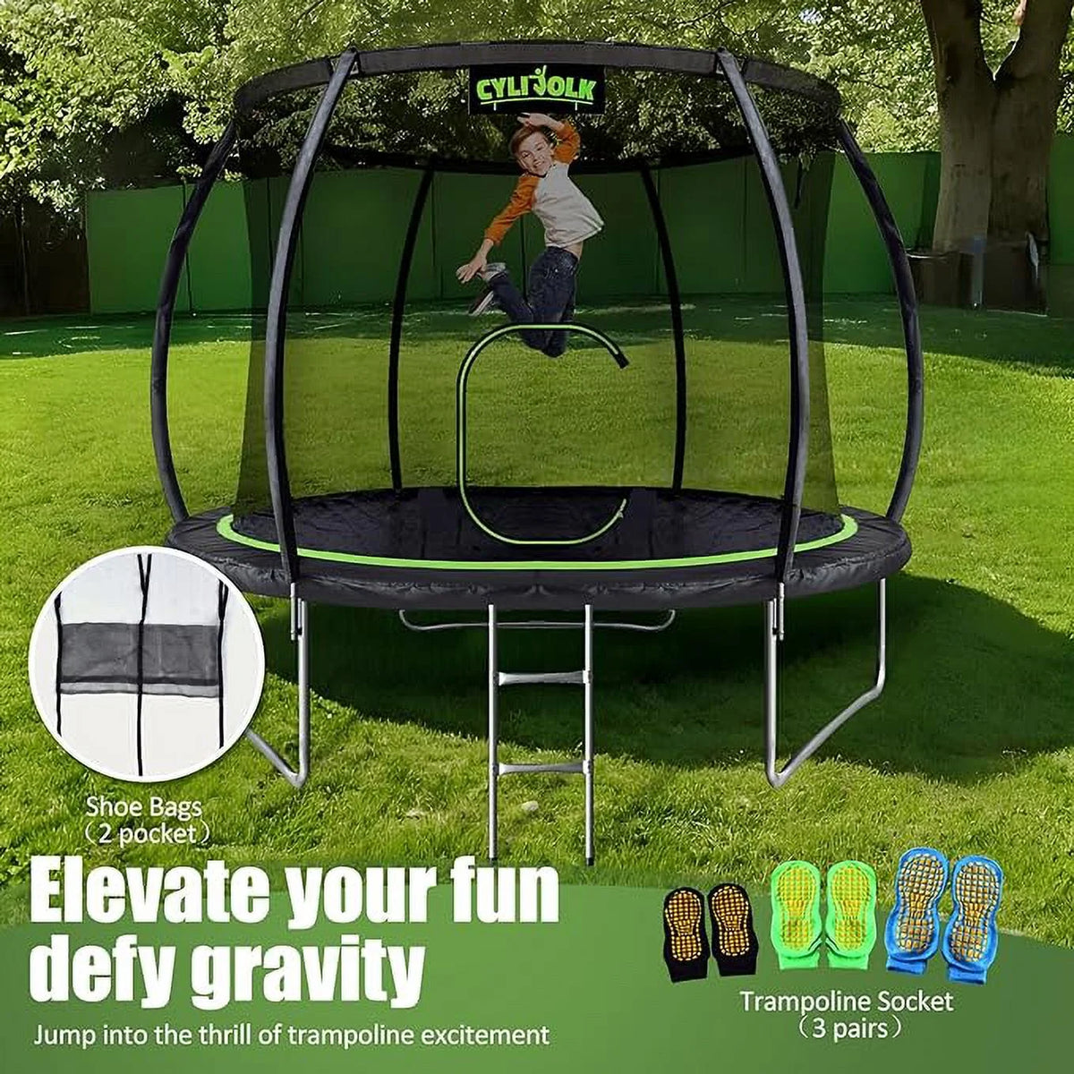 10 Foot Trampoline with Ladder P25685