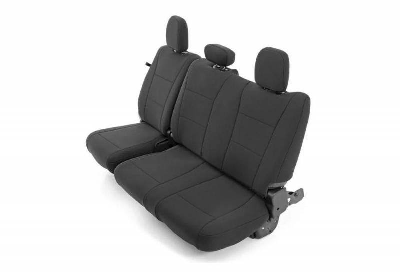 Black Neoprene Rear Seat Cover I275