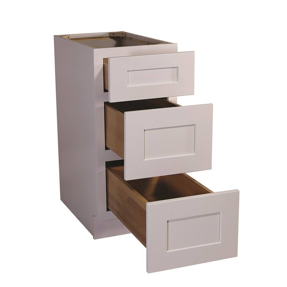 White Shaker Drawer Base Cabinet U1037
