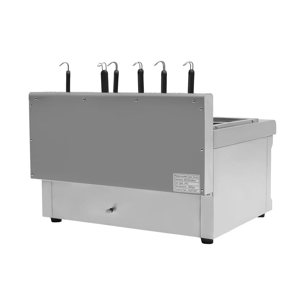 6 Holes LPG Propane Gas Commercial Pasta Cooker with 2 Tanks E922591