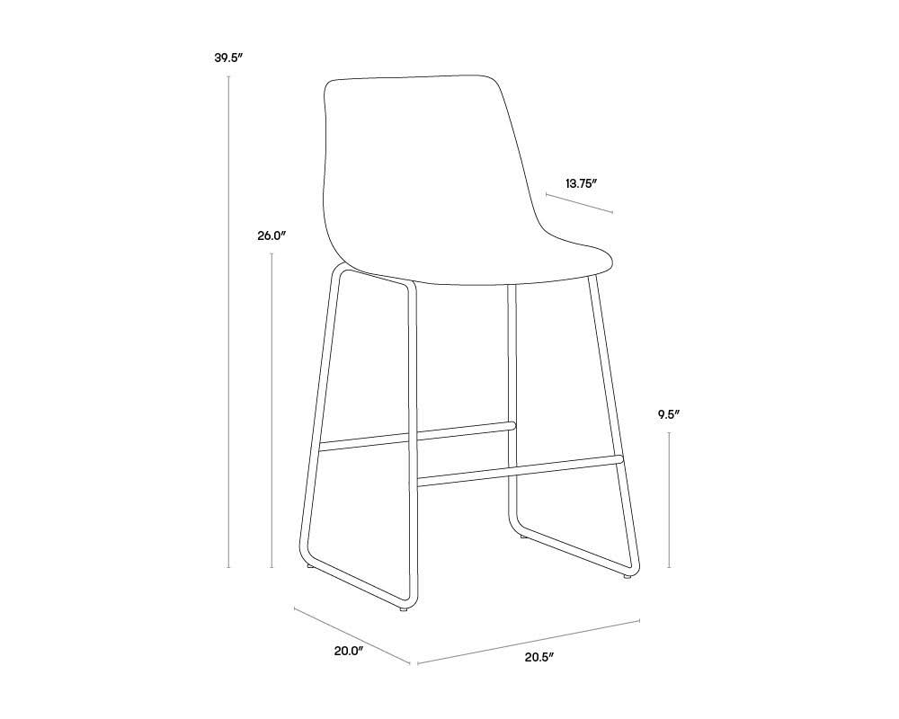 Brown Counter Stool W73756