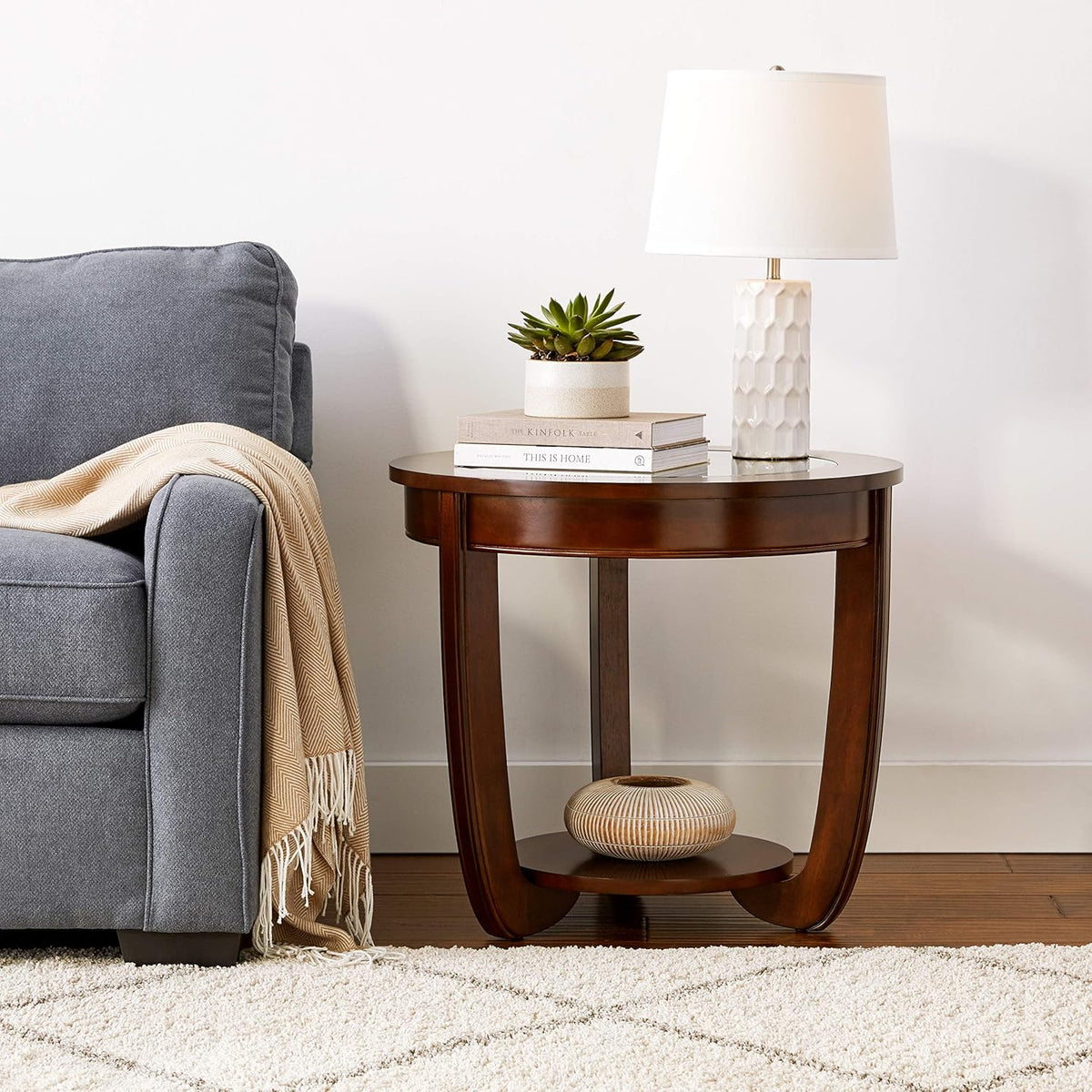 Dark Cherry End Table Z54771