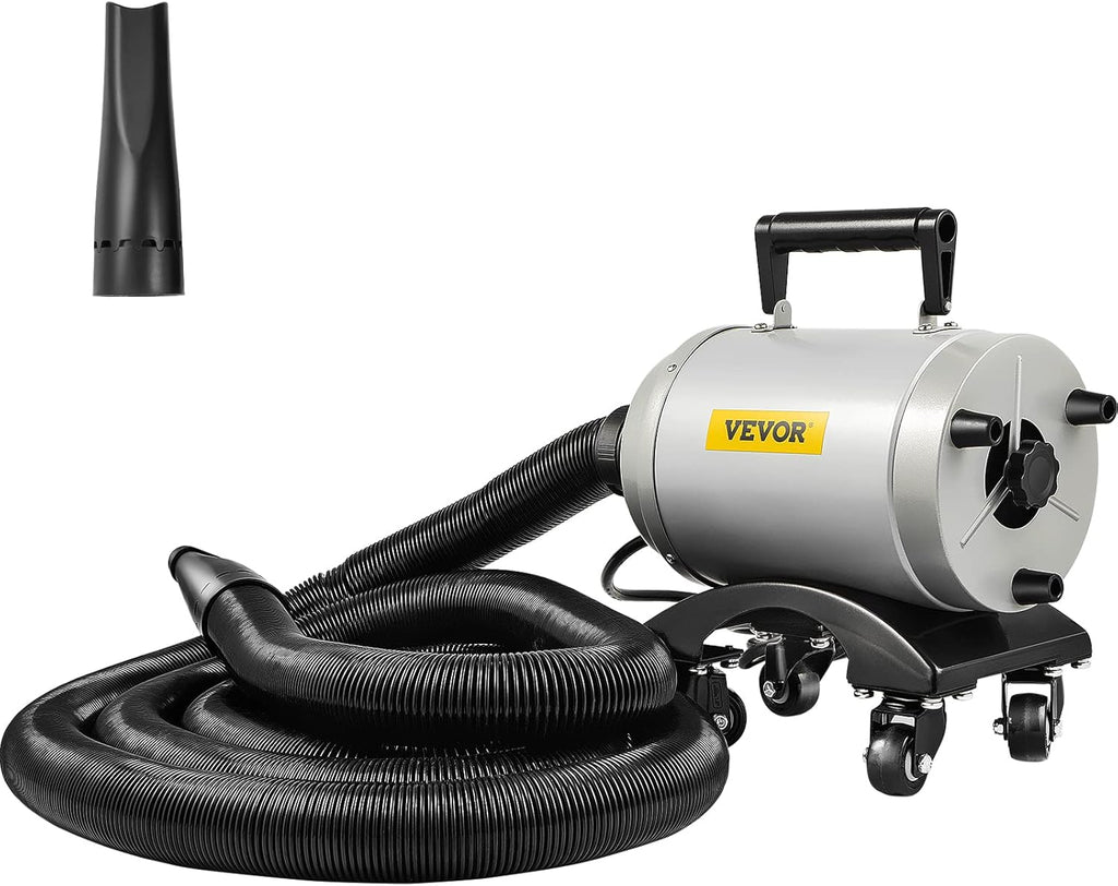 5.0HP 180 CFM 110V Car Air Dryer Blower with Casters, 20 Ft Hose, 2 Nozzles U71082