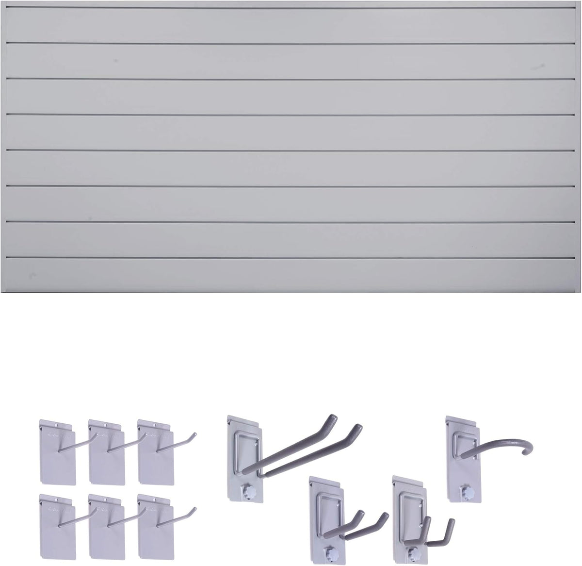 6" Starter Bundle (8x4 ft) with 10-Piece Locking Hook Kit (White) Q783633