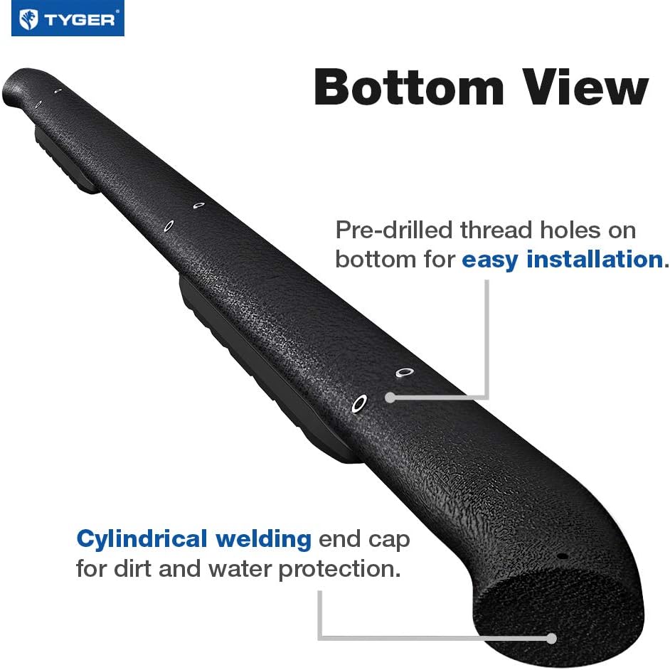 Textured Black 3.5" Side Step Nerf Bars Y440