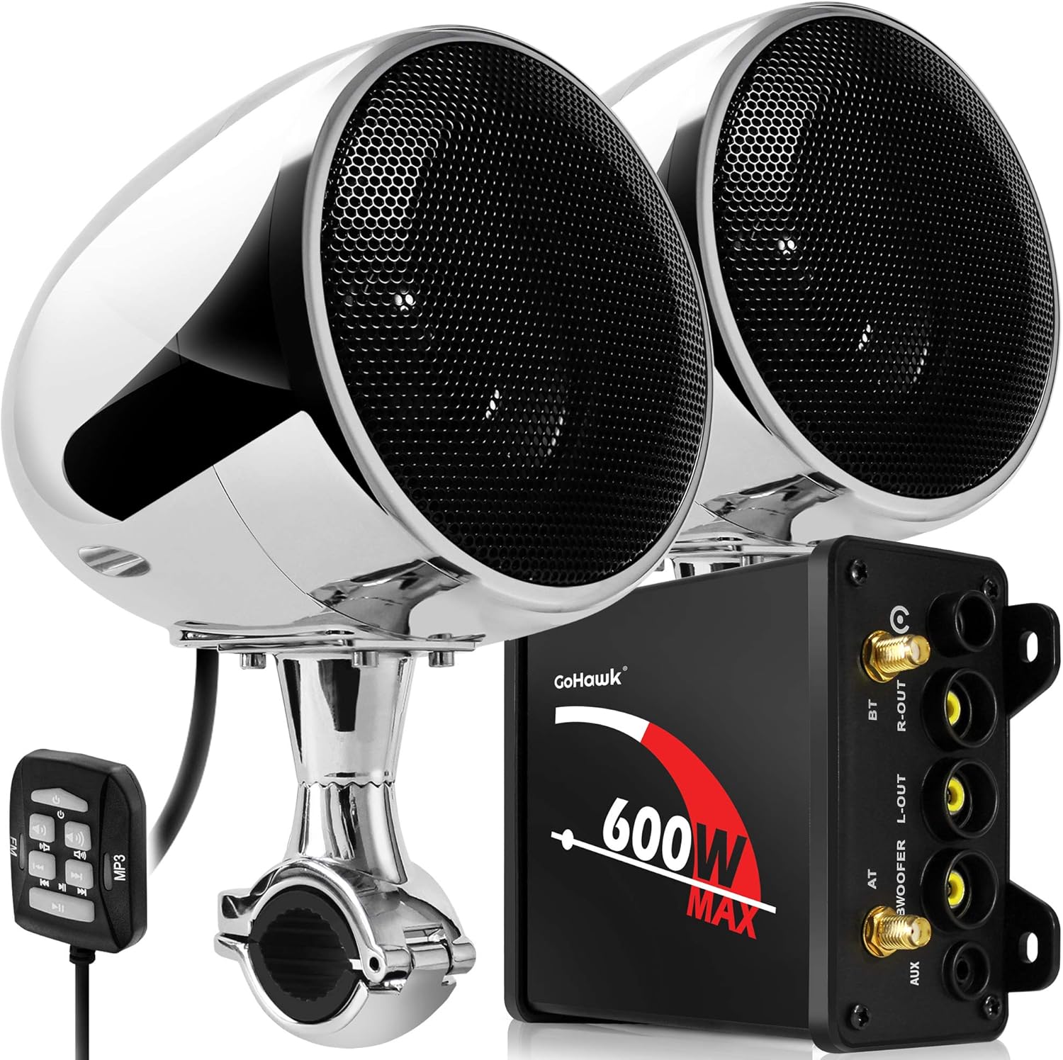 2.1 Channel 600W Waterproof Bluetooth Motorcycle Stereo Speakers I794541