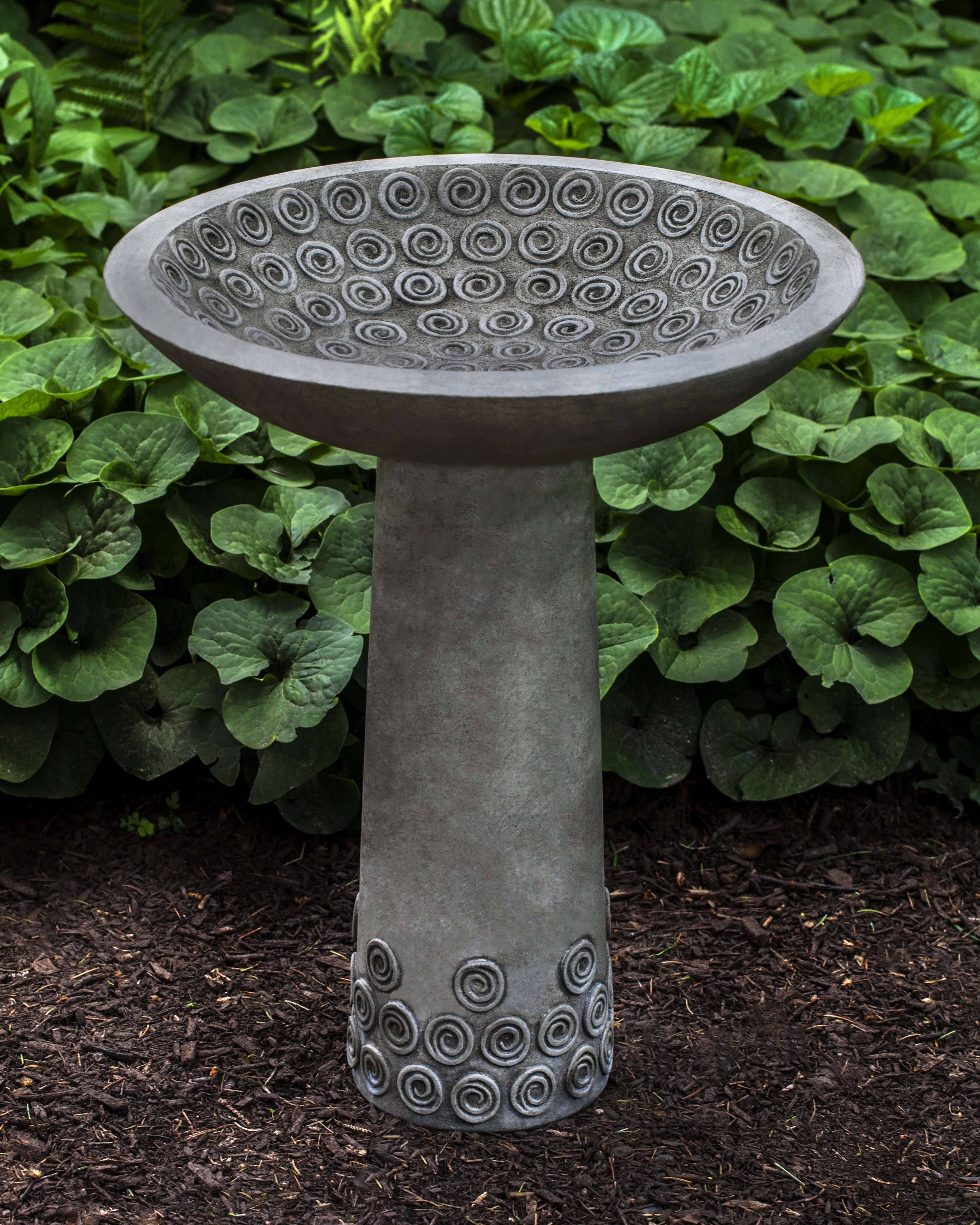 Grey Stone Birdbath V541820
