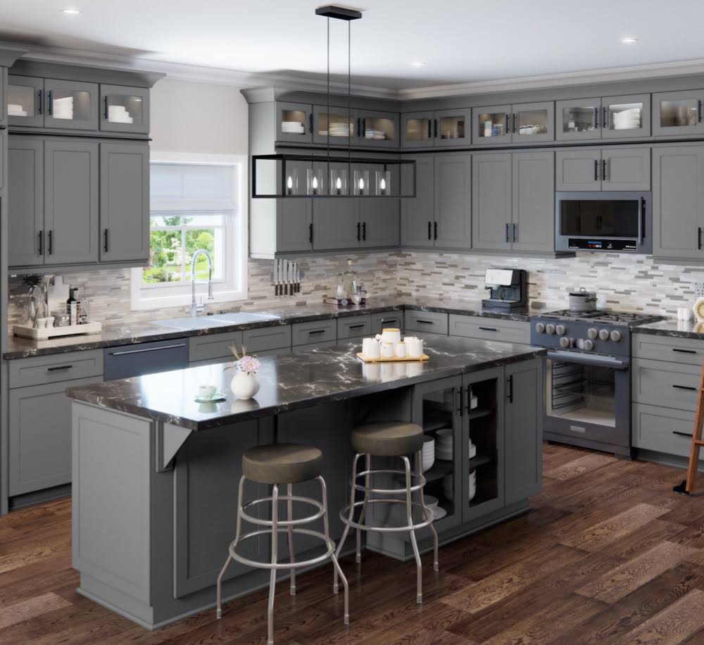 Grey 15x22 x 30x22 x 12x22 1 Door 2 Shelves Wall Cabinet High-Density Fiberboard V500