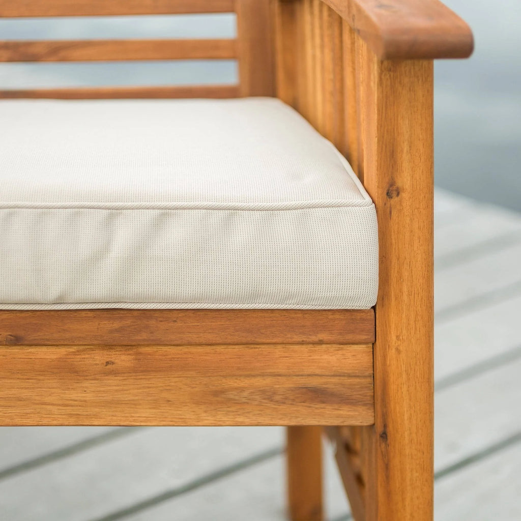 Brown Acacia Outdoor Love Seat B40790
