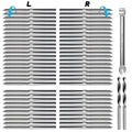 T316 Stainless Steel Swage Lag Screws for Wood Post Deck Railing Kit, 60 Packs S1830