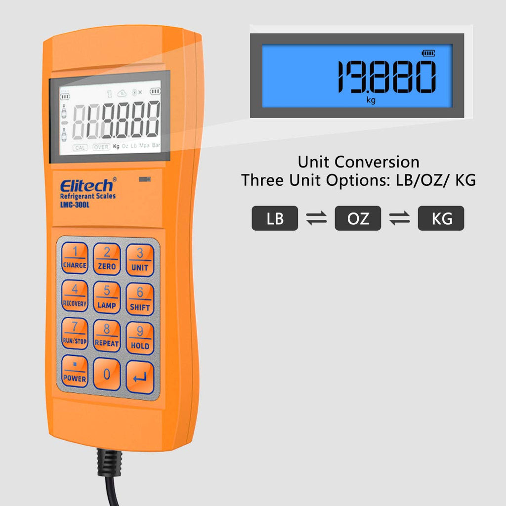 HVAC Scale Digital Refrigerant Charging Weight Scale 220lbs/100kgs X38452