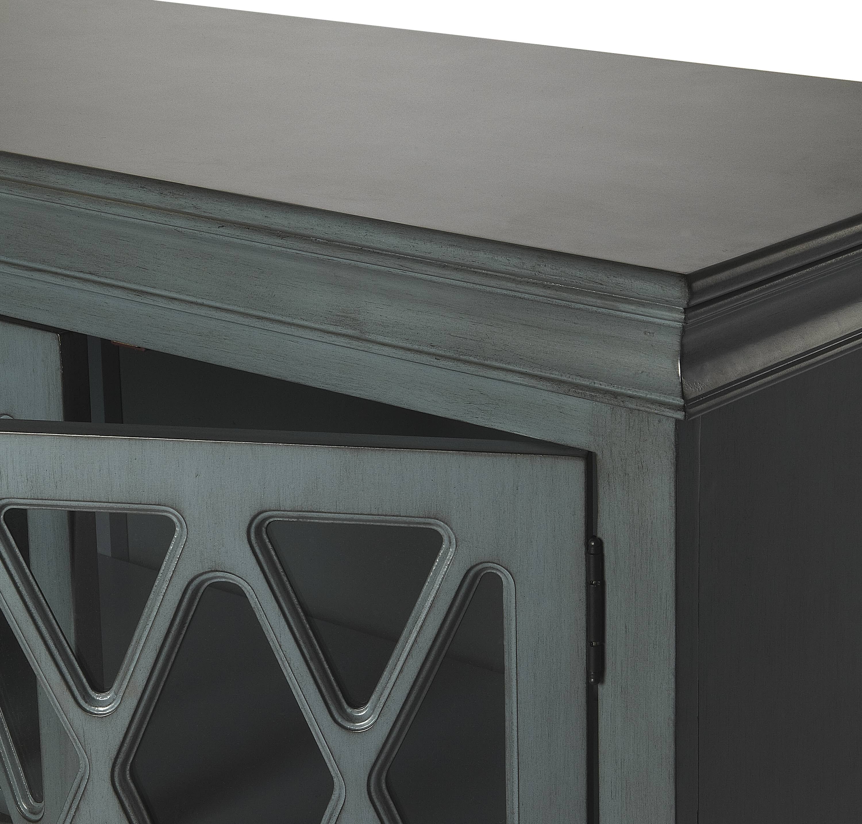 Twilight Blue 2 Door Accent Cabinet S897
