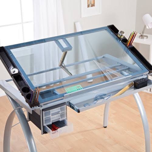 Craft Station with Glass Top U72309