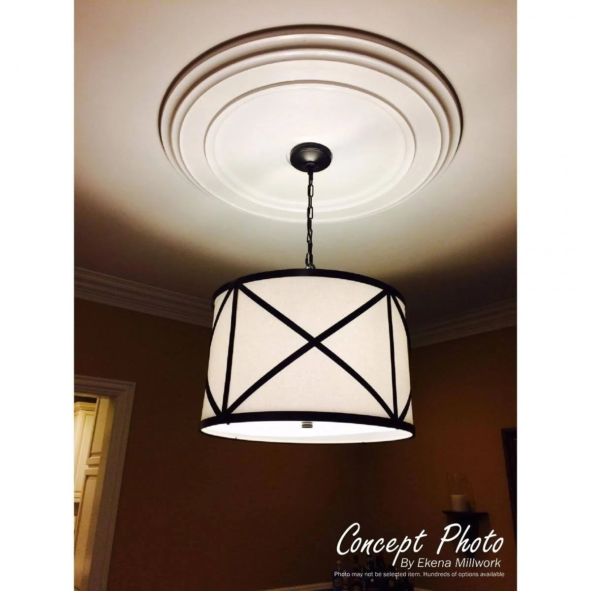 18x22 Granada Ceiling Medallion, Hand-Painted V50597