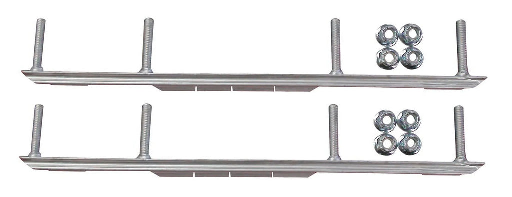 Orange Snowmobile Skis with 4.5" Shaper Bars Complete Kit C436