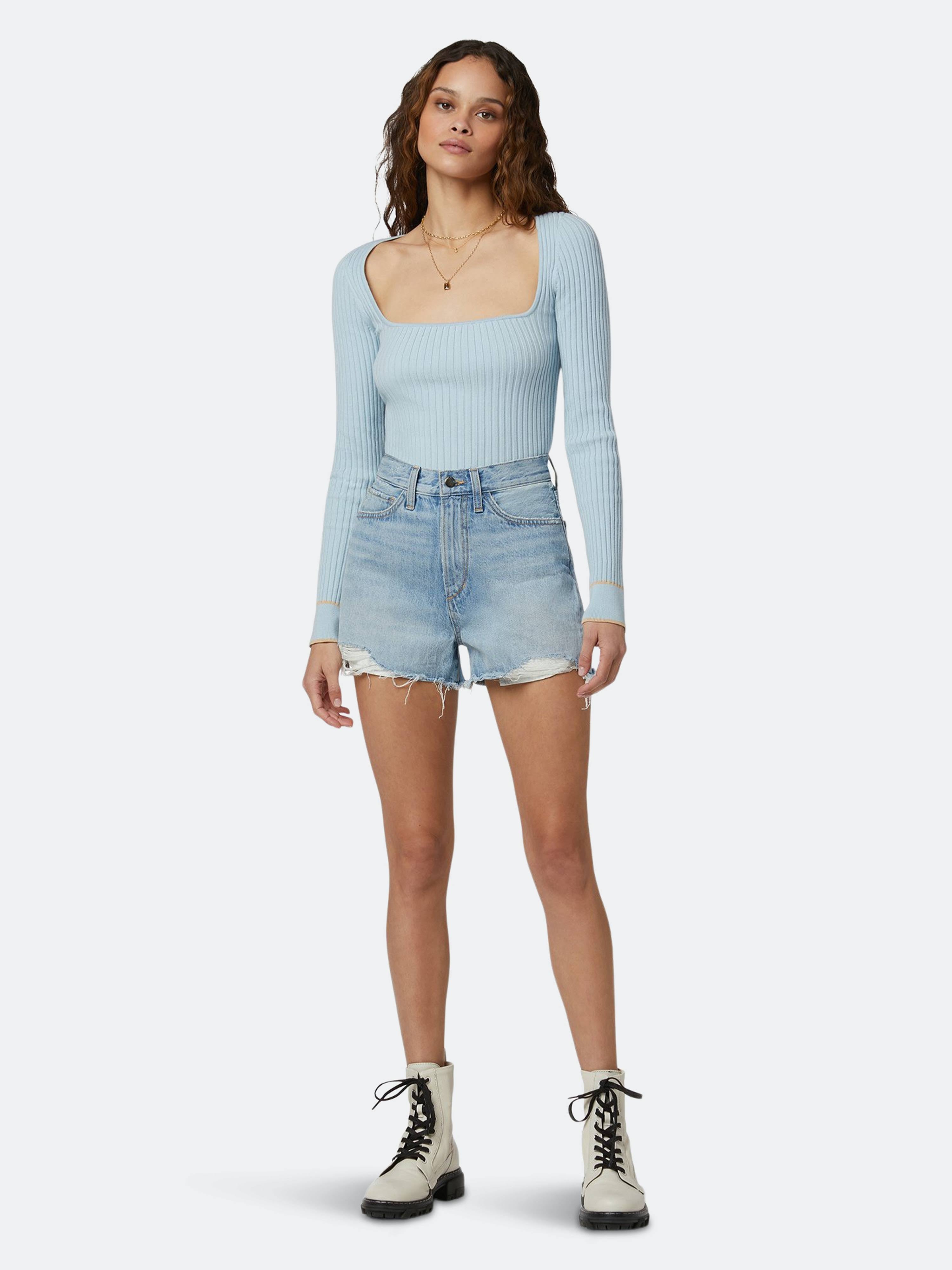 Blue Taylor Top O8168
