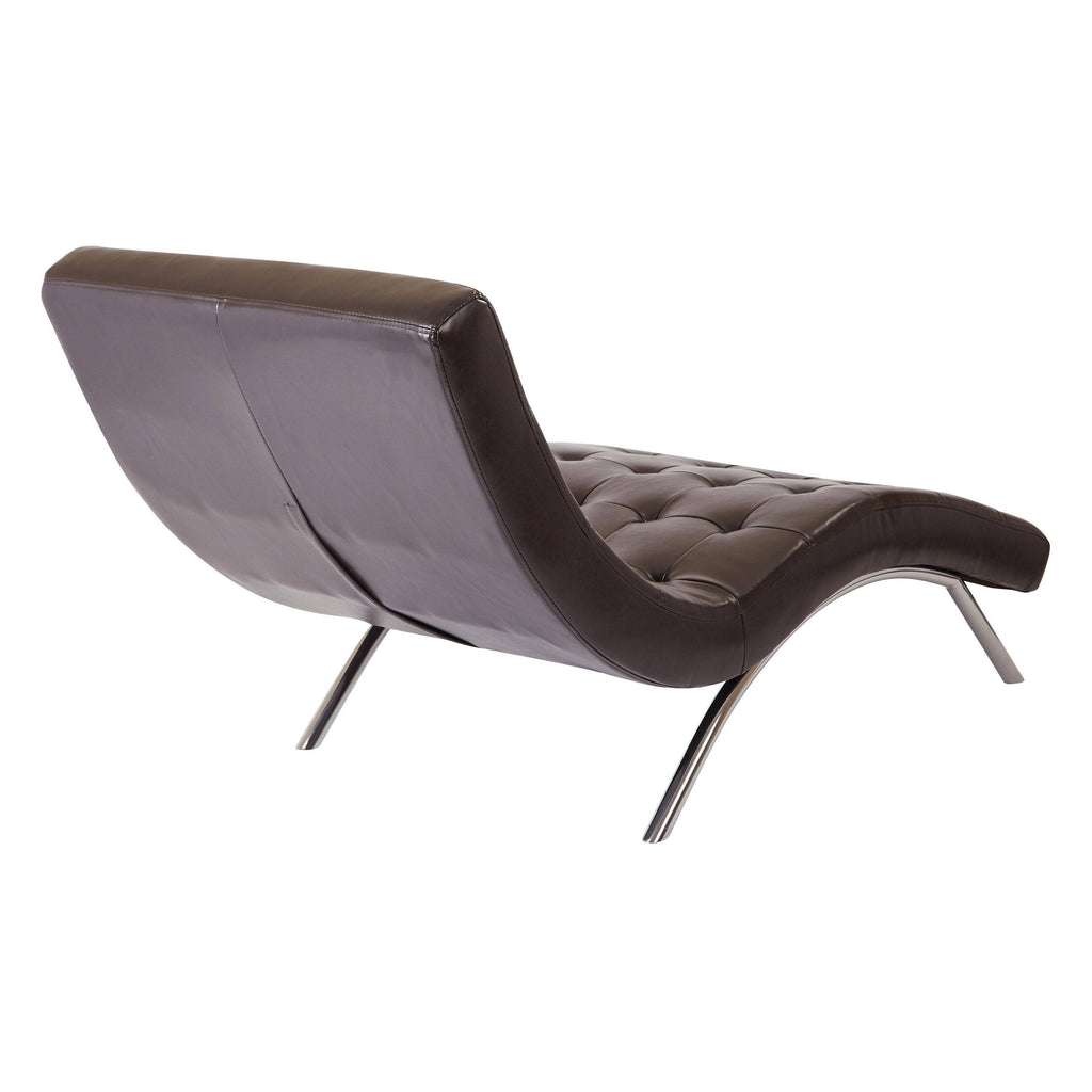 Tufted Chaise Pewter U666