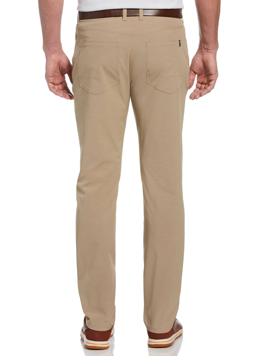 Khaki Heather Beige Cotton Polyester Elastane 5-Pocket Pant L34679