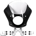 Black & Clear Quarter Fairing Windshield Kit with Fork Mounting Hardware E757629
