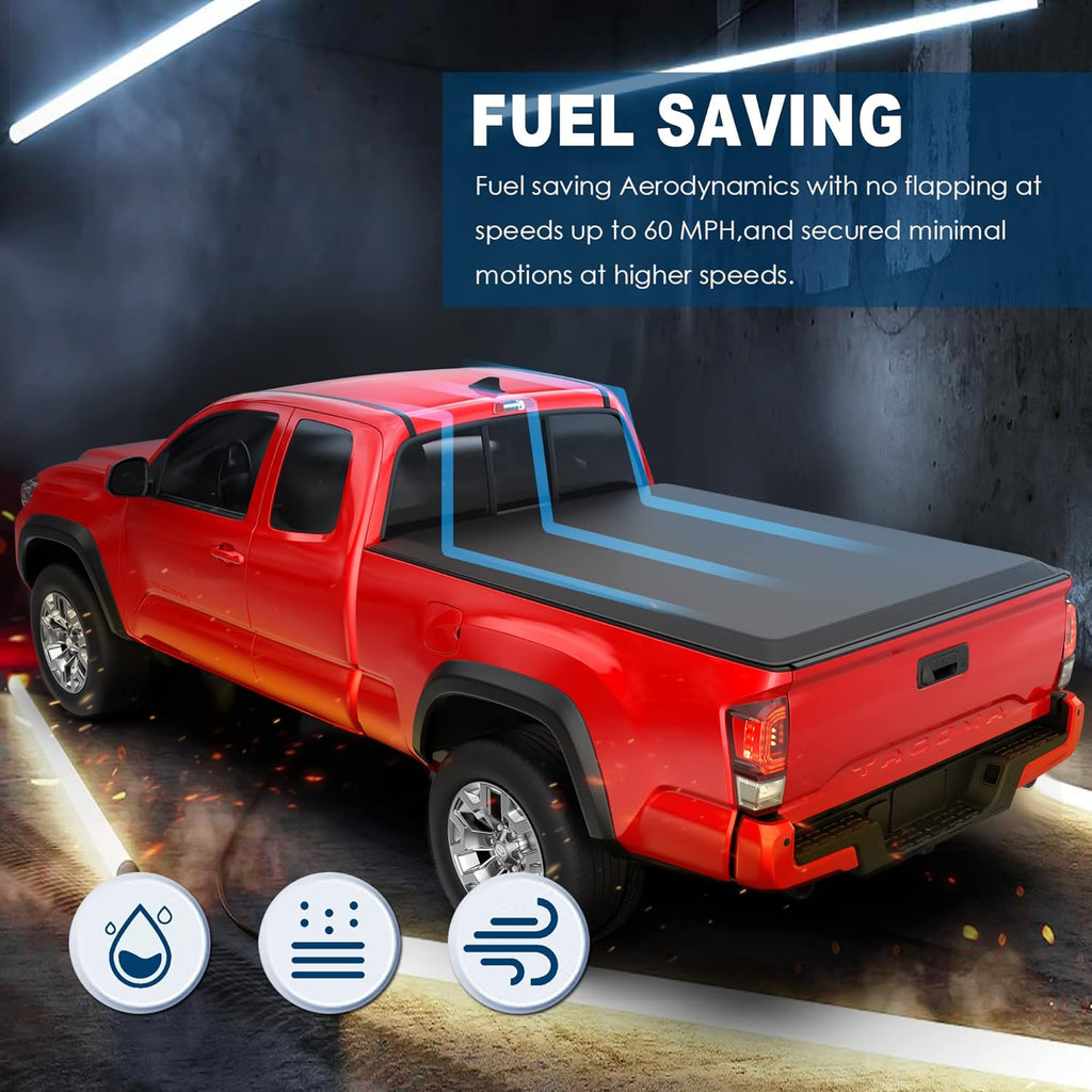 5 FT Tri Fold Soft Truck Bed Tonneau Cover I920375