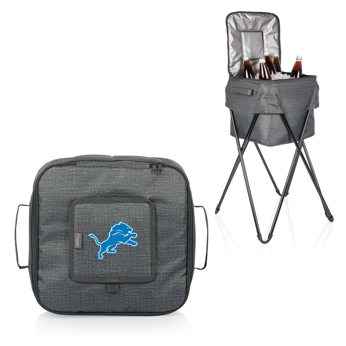 Gray Camping Cooler with Stand O79135