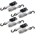 1” x 14' High Tension Ratchet Tie-Down with S Hooks, 4 Pack J720249