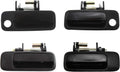 Front and Rear Exterior Door Handle Set of 4 Smooth Black E879787