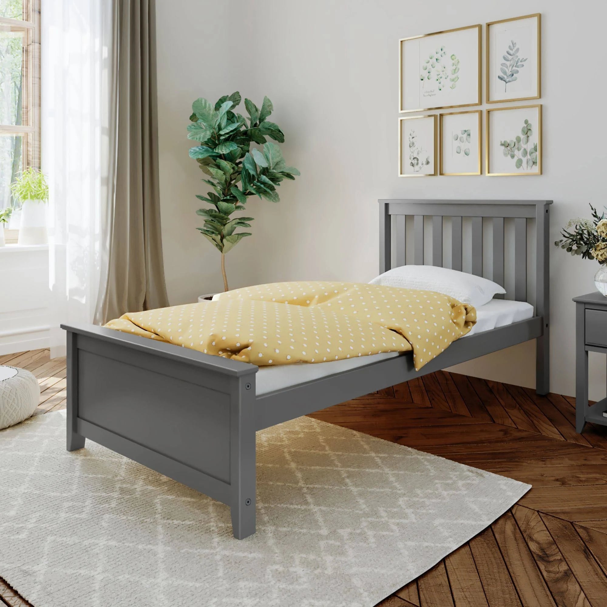 Solid Wood Twin-size Bed L15802