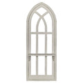 Distressed Window Arch with Shelf Wall Decor V744