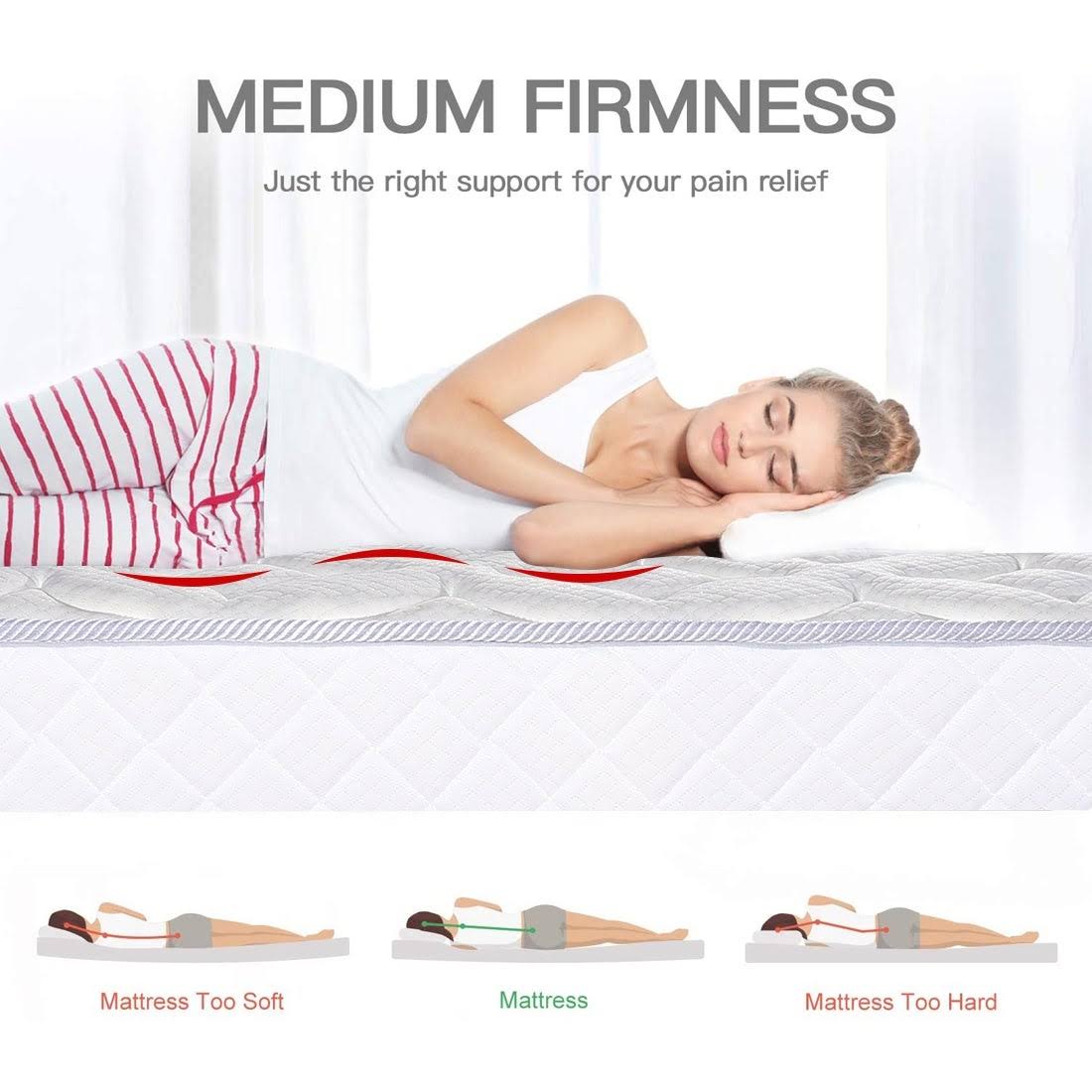 White Full Mattress P5808