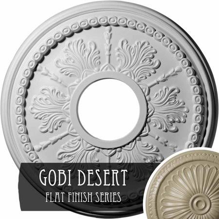 13 3/4x22OD x 1x22P Ceiling Medallion, Hand-Painted Frost S221