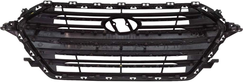Silver Shell Black Insert Grille Assembly J9510