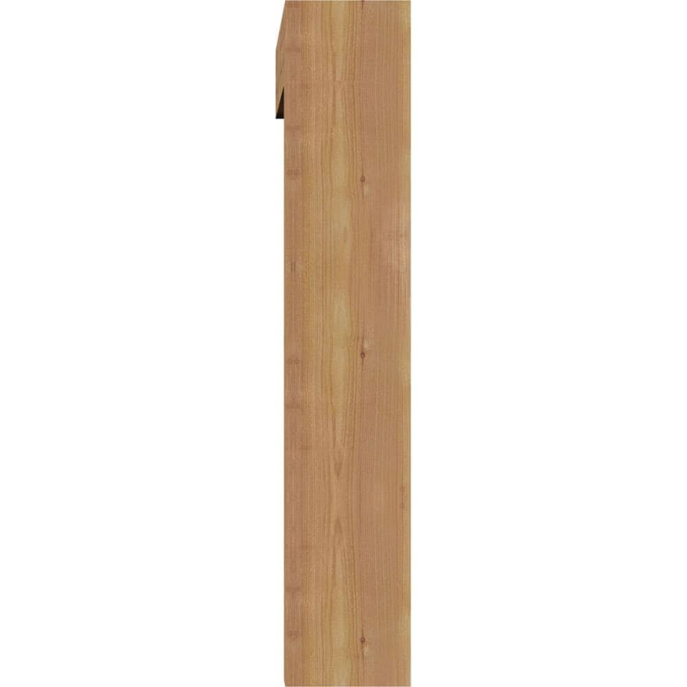 5 1/2x22W x 30x22D x 30x22H Smooth Bracket with Offset Brace, Western Red Cedar B50933