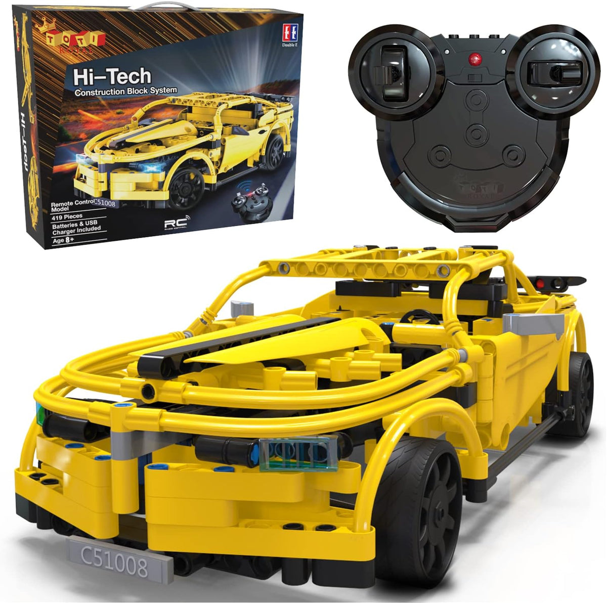RC Car Kits to Build, 419pcs Stem Building Toys A91363
