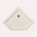 White Neo-Angle Triple Threshold Shower Base E7965