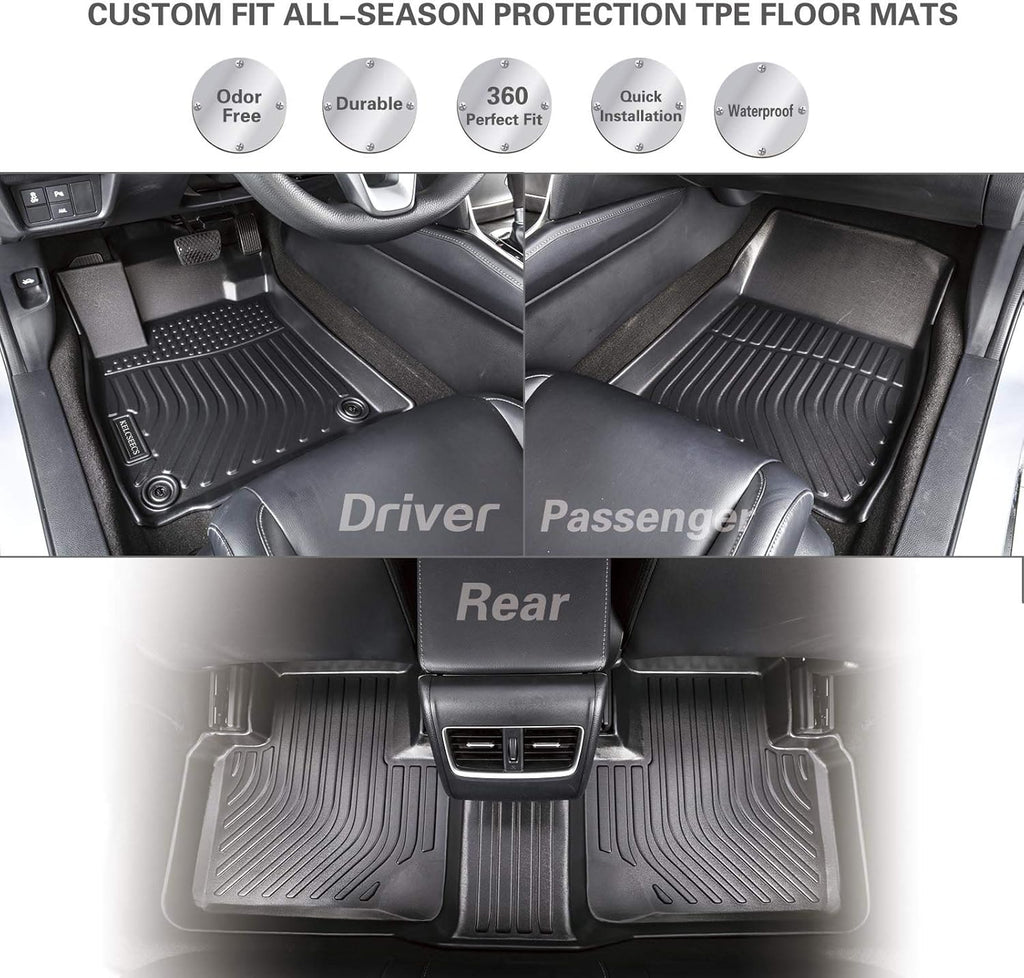 Black Waterproof TPE Car Mats for Kia Sorento 6 Seat 2021 2022 Y22190