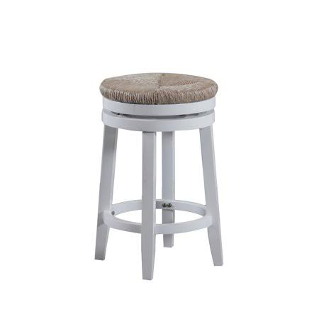 White and Seagrass Counter Stool M12415