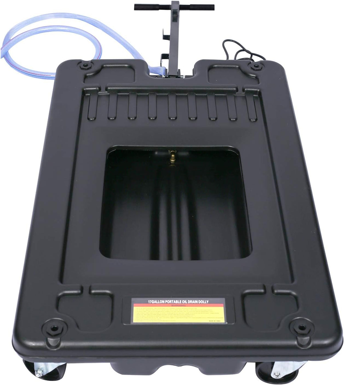 17 Gallon Low Profile Oil Drain Pan with Electric Pump M277