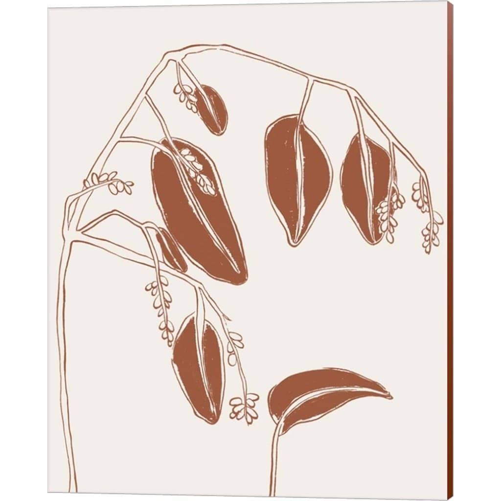 2 Piece Canvas Art Set, 12 x 15, Brown W626079