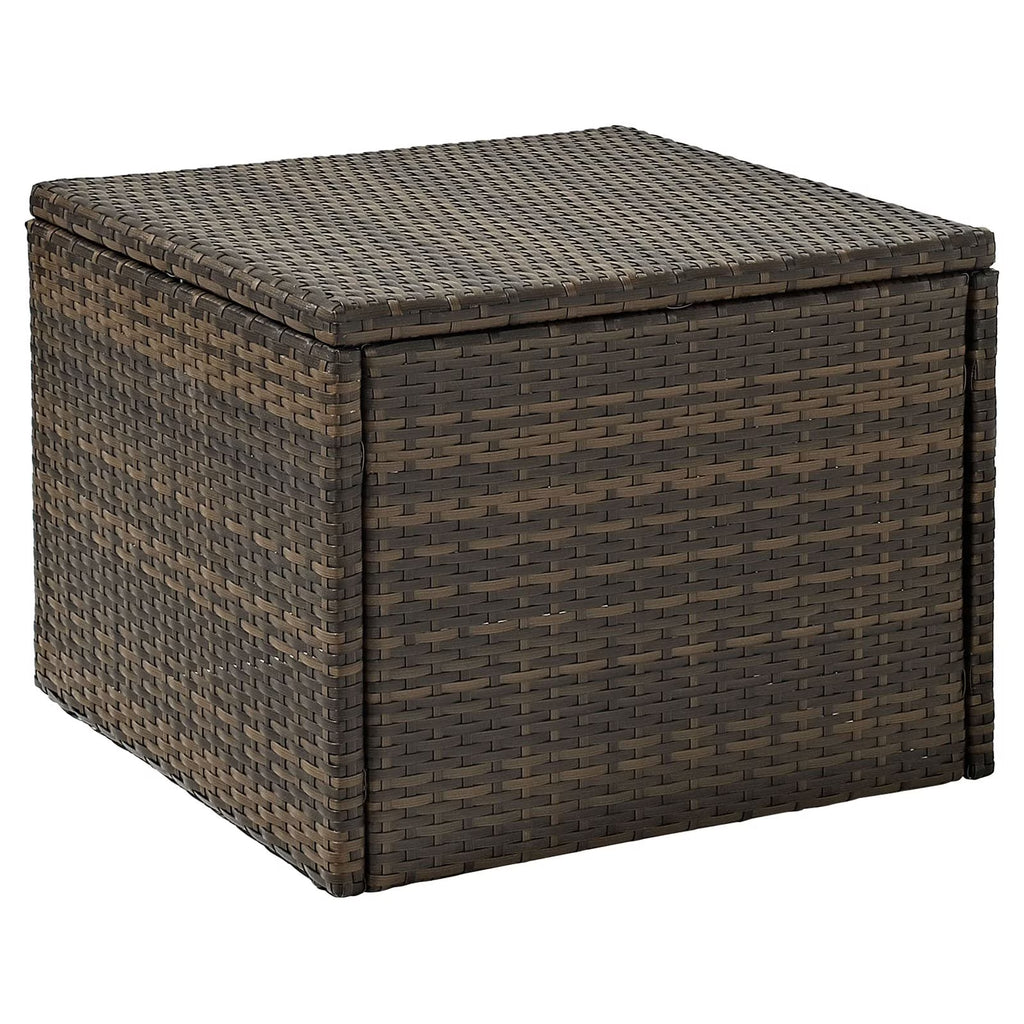 Brown Wicker Rattan Patio Coffee Table V2884