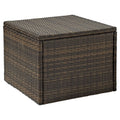 Brown Wicker Rattan Patio Coffee Table V2884