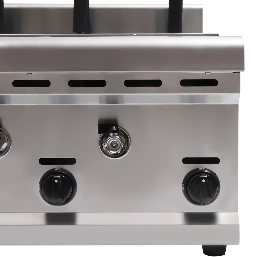 6 Holes LPG Propane Gas Commercial Pasta Cooker with 2 Tanks E922591