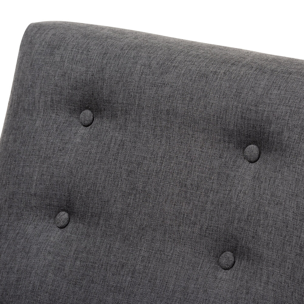 Charcoal Fabric Lounge Chair A144