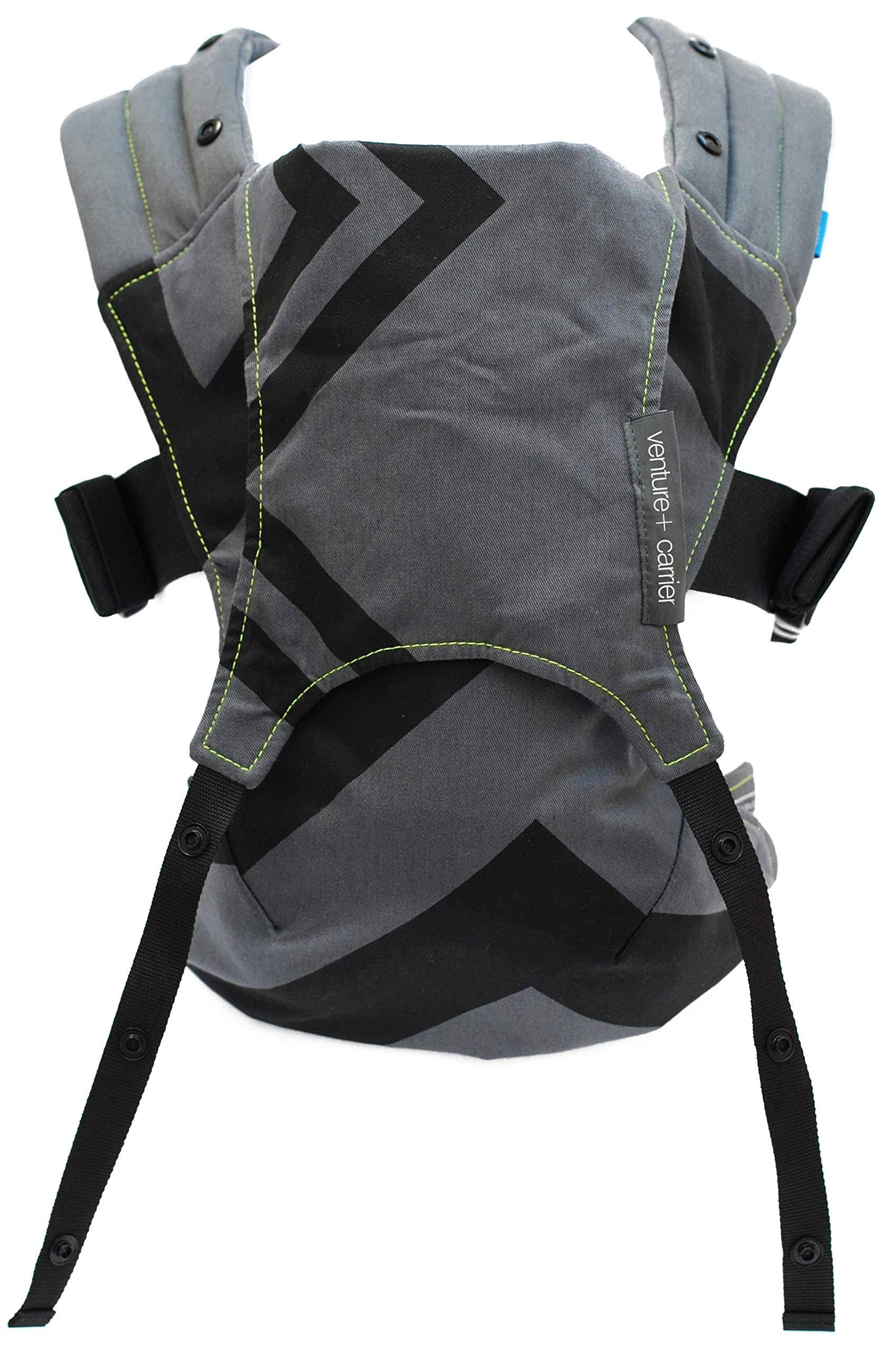 2 in 1 Toddler Carrier Charcoal Grey Black Zigzag X968739