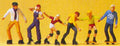 Rollerskaters (4) & Skateboarders (2) K593417