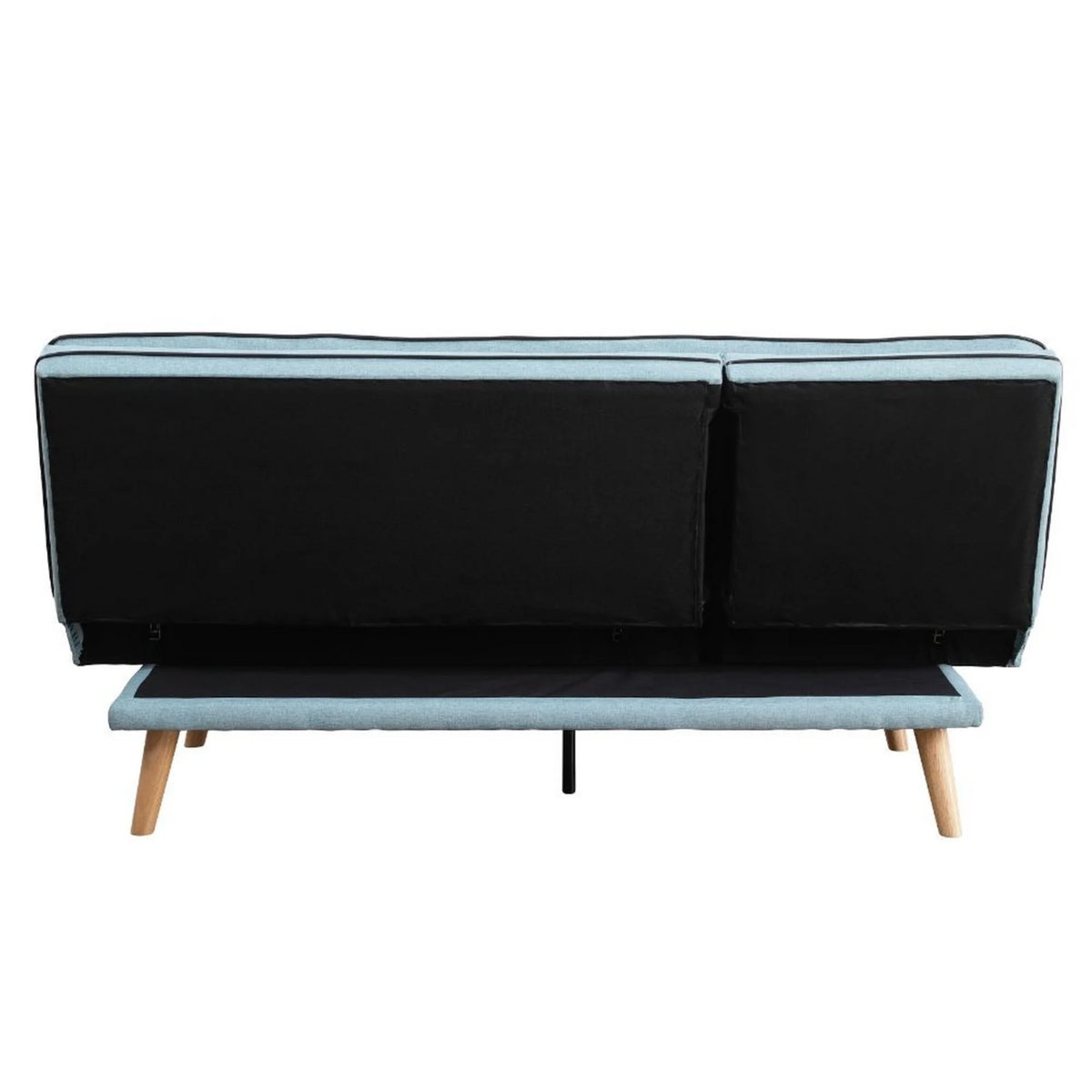 Blue Tufted Sofa with Angled Legs L7246